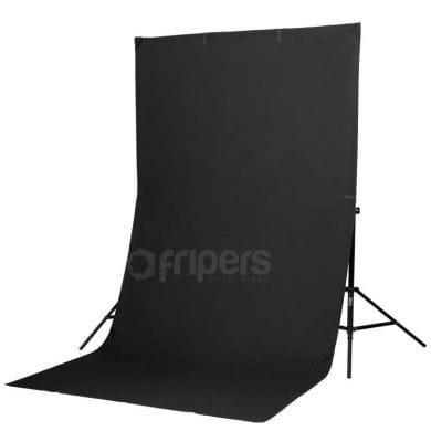 2in1 Textile Backdrop Jinbei 150x320cm black-white