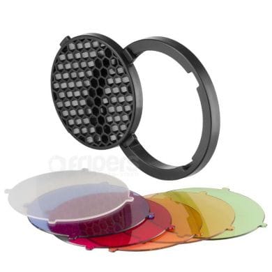 Accessory set Jinbei HD-2 with filters and honeycomb