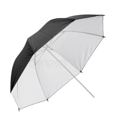 Bouncing Umbrella FreePower 100cm Black-White Rubber-White coat