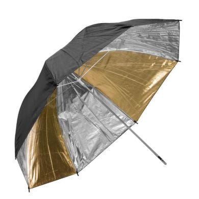 Bouncing Umbrella FreePower 100cm Silver / Gold coat