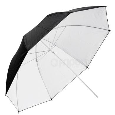 Bouncing Umbrella FreePower 110cm Black-White Rubber-White coat