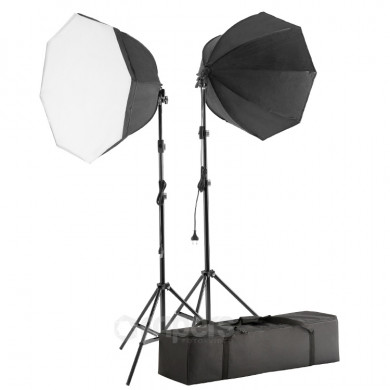 Continuous light kit Double Video Advanced Octa with octa softboxes, light stands and bag
