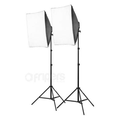 Continuous Light Kit FreePower 106 50x70cm SET 2400W 5500K, with light stand