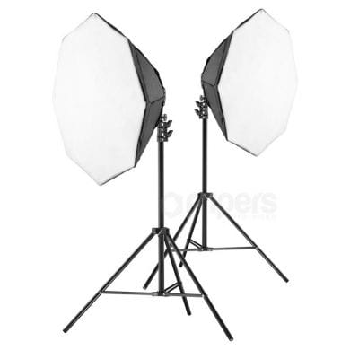 Continuous Light Kit FreePower 106 Octa 85cm SET 3200W 5500K, with light stand