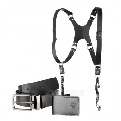 Sada Corio 35 Kit - černá Reporter with harness, wallet and belt