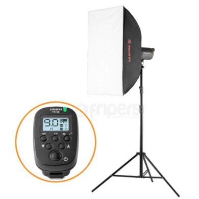 Flash Light Set Jinbei Spark Solo 400 with light stand and softbox