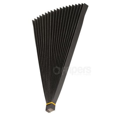 Folded Paper Fan FreePower Props Anthracite 36cm