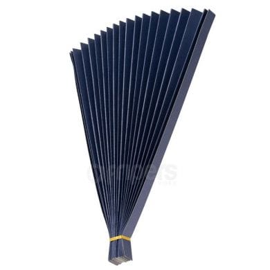 Folded Paper Fan FreePower Props Navy blue 36cm