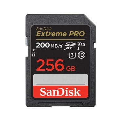 SDXC Memory Card SanDisk Extreme PRO 256GB 200/140MB/s