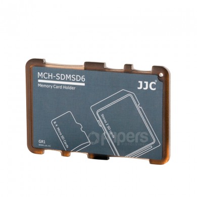 Krabička na kartu JJC SDMSD6GR pro karty SD a micro SD