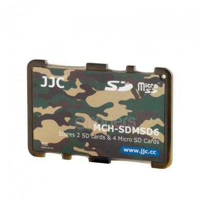 Krabička na kartu JJC SDMSD6YG pro karty SD a micro SD