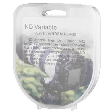 Neutral density filter FreePower ND2-400 Variable 62 mm