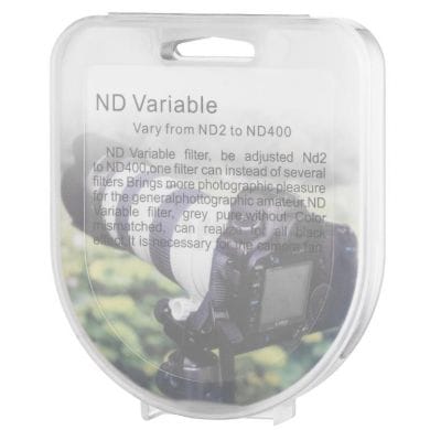 Neutral density filter FreePower ND2-400 Variable 72 mm