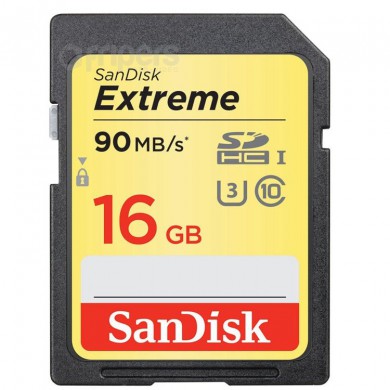 Paměťová karta SanDisk SDHC Extreme 16GB  