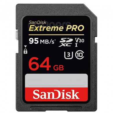 Paměťová karta SanDisk SDXC Extreme Pro 64 GB video třída V30