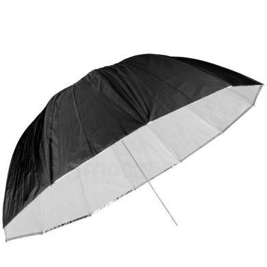 Reflexní deštník - difúze FreePower 165cm bílá / stříbrná 2v1