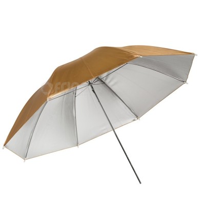 Reflexní deštník FreePower 100cm Gold / Silver Oboustranný potah