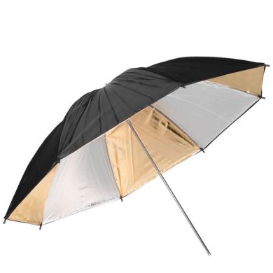 Reflexní deštník FreePower 110cm stříbrná / zlatá  