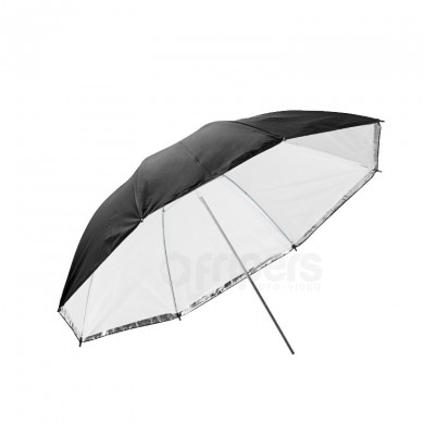 Reflexní deštník FreePower 90 cm ZÁKLADNÍ Stříbro s vnitřním difuzor