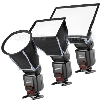 Sada tří reflektorů Aurora Microbox (pro žárovku reportéru)