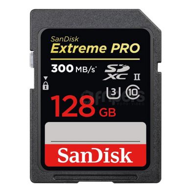 SDXC Memory Card SanDisk Extreme PRO 128GB 300/260MB/s