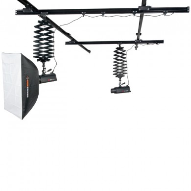 Systém zavěšení stropních světel FreePower (2 pantografy, až 15 kg)
