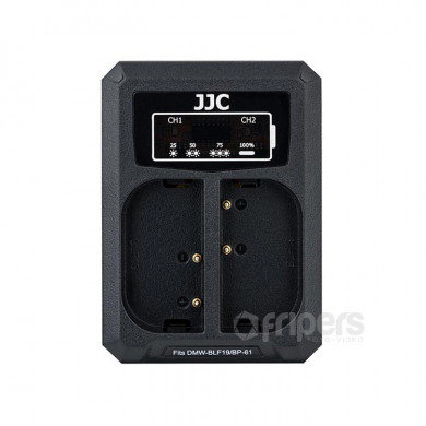 USB Dual Battery Charger JJC DCH-BLF19E for DMW-BLF19E batteries