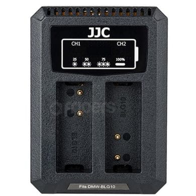USB Dual Battery Charger JJC DCH-BLG10 for DMW-BLG10 batteries