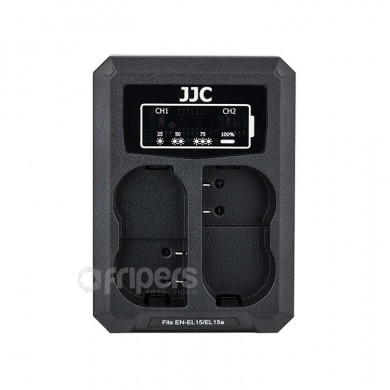 USB Dual Battery Charger JJC DCH-ENEL15 for EN-EL15/a/b batteries