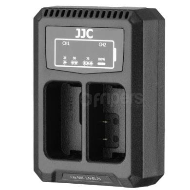 USB Dual Battery Charger JJC DCH-ENEL25 for EN-EL25 batteries