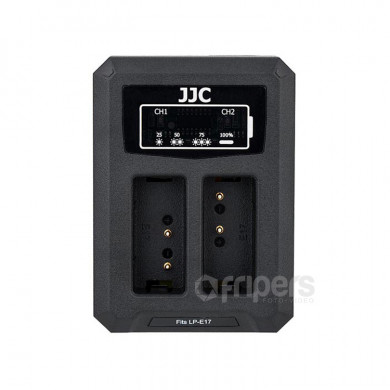 USB Dual Battery Charger JJC DCH-LPE17 for LP-E17 batteries