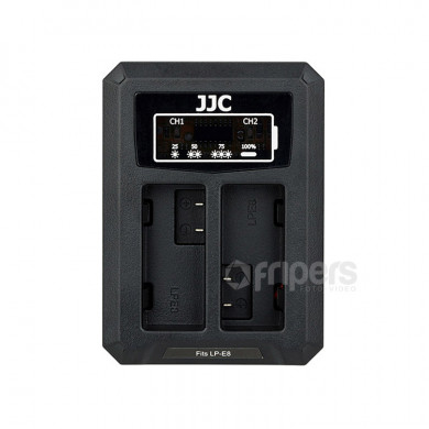 USB Dual Battery Charger JJC DCH-LPE8 for LP-E8 batteries
