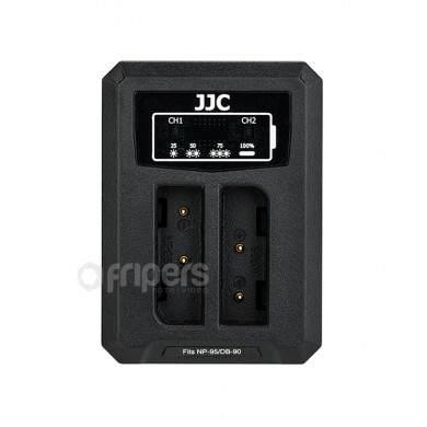 USB Dual Battery Charger JJC DCH-NP95 for NP-95 batteries
