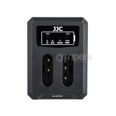 USB Dual Battery Charger JJC DCH-NPBX1 for NP-BX1 batteries