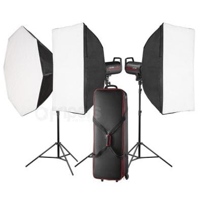 Video Light Set FreePower LX100 LED 3000W with roller